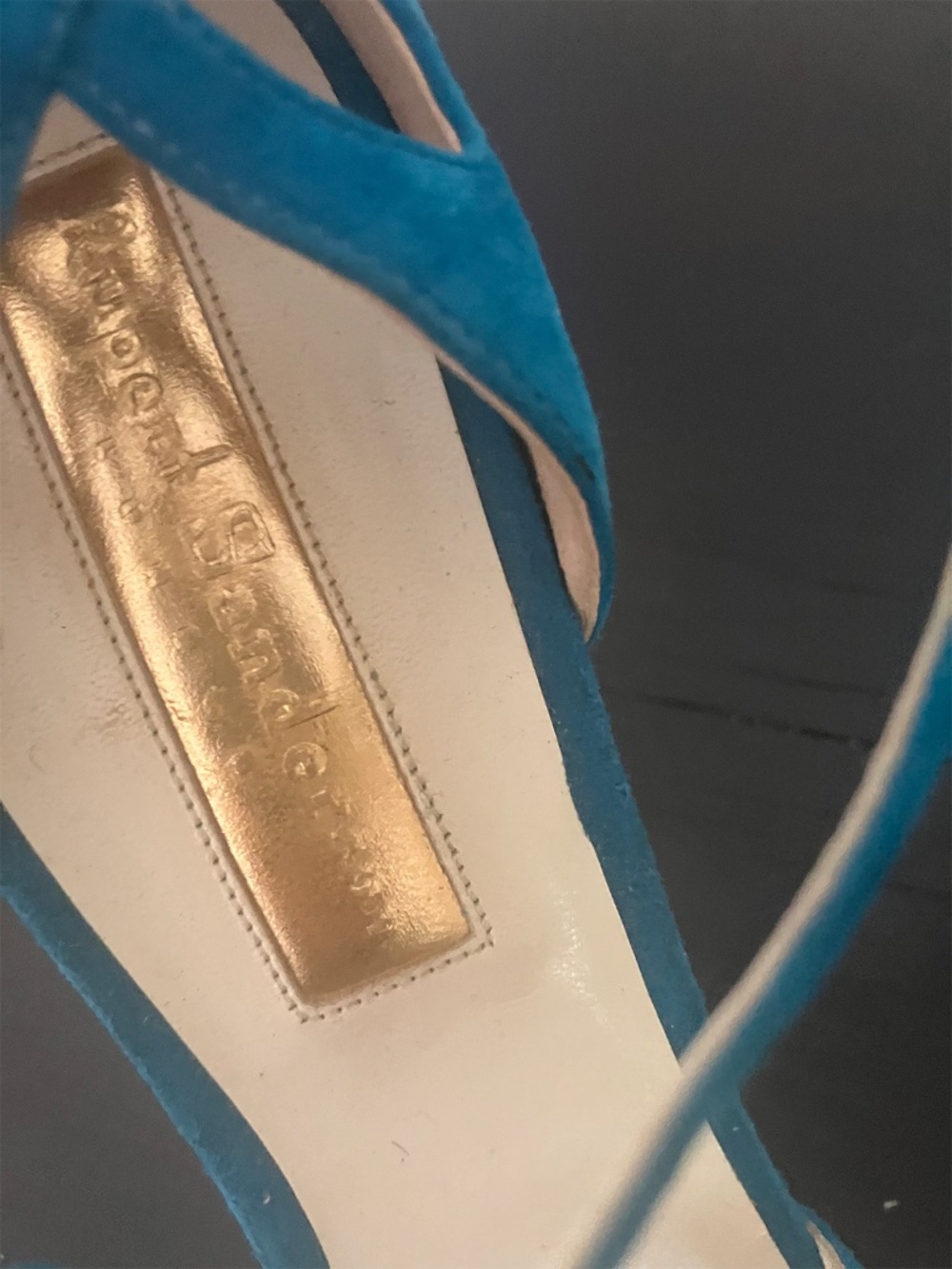 Rupert Sanderson Turquoise Suede Strappy Sandals 40 - Picture 2 of 5